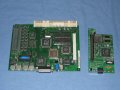 The logic board removed from the case (left) and a PDS ethernet card (right). - colour-classic-03.jpg