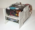 Drive cage with floppy drive (bottom) and hard drive (top). - iici-05.jpg