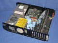 The unit with the cover removed. The power supply and floppy drives take up the bulk of the space, with the remainder available for full length expansion cards. - pc-xt-04.jpg